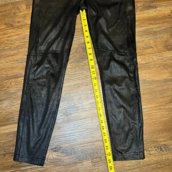 Free People Midnight Vegan Suede Skinny Pants leggings size SMALL - Picture 3 of 10